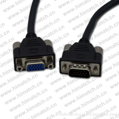 High Flexible VGA Male to Female Extension Cable